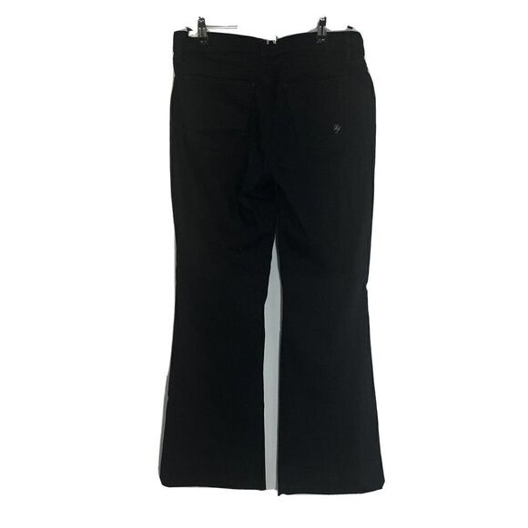 Revolve LOVERS + FRIENDS Black Bailey Flare Moto Jeans Size 28 Zipper Pockets - Picture 3 of 16